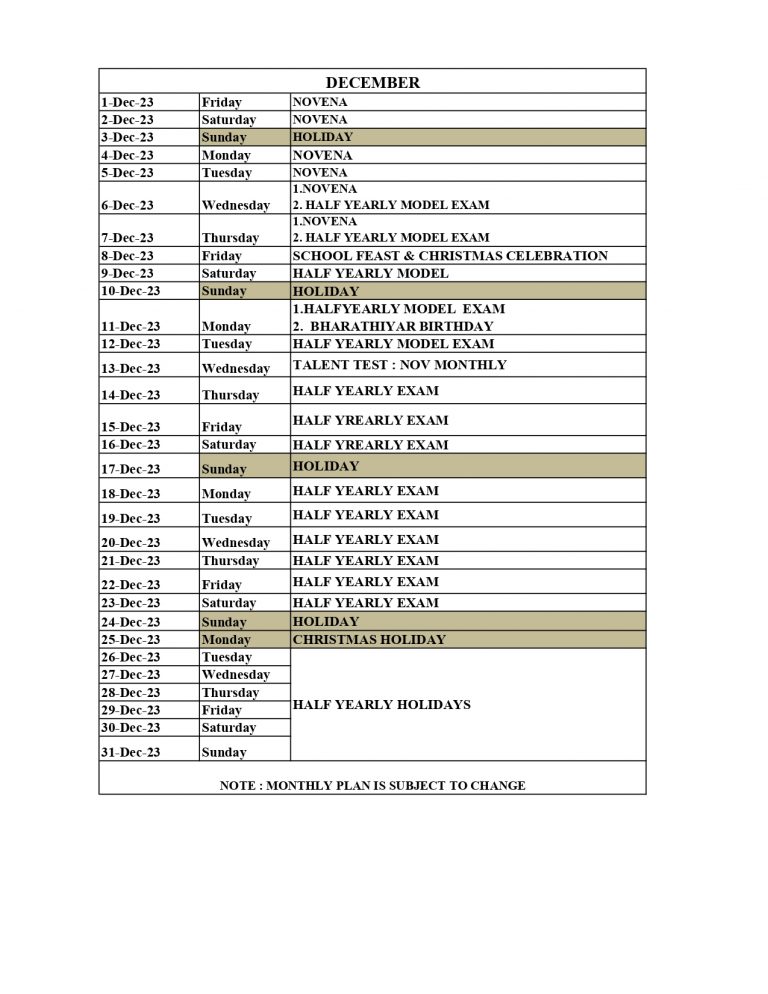 YEAR PLAN 2023-2024 -December