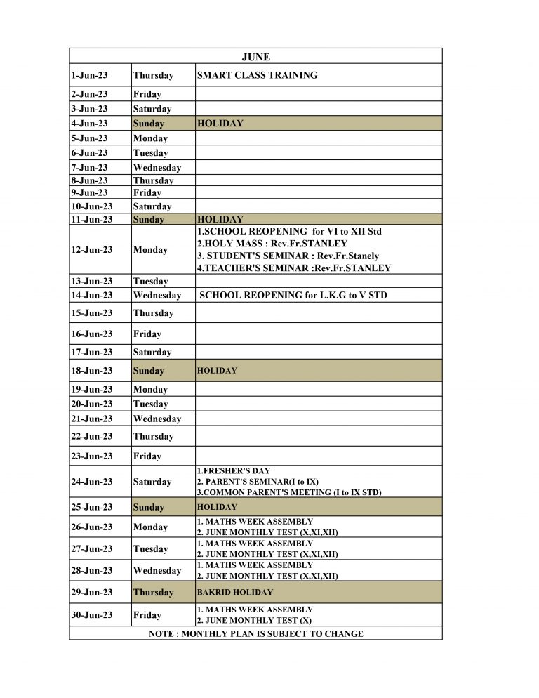  YEAR PLAN 2023-2024 -June